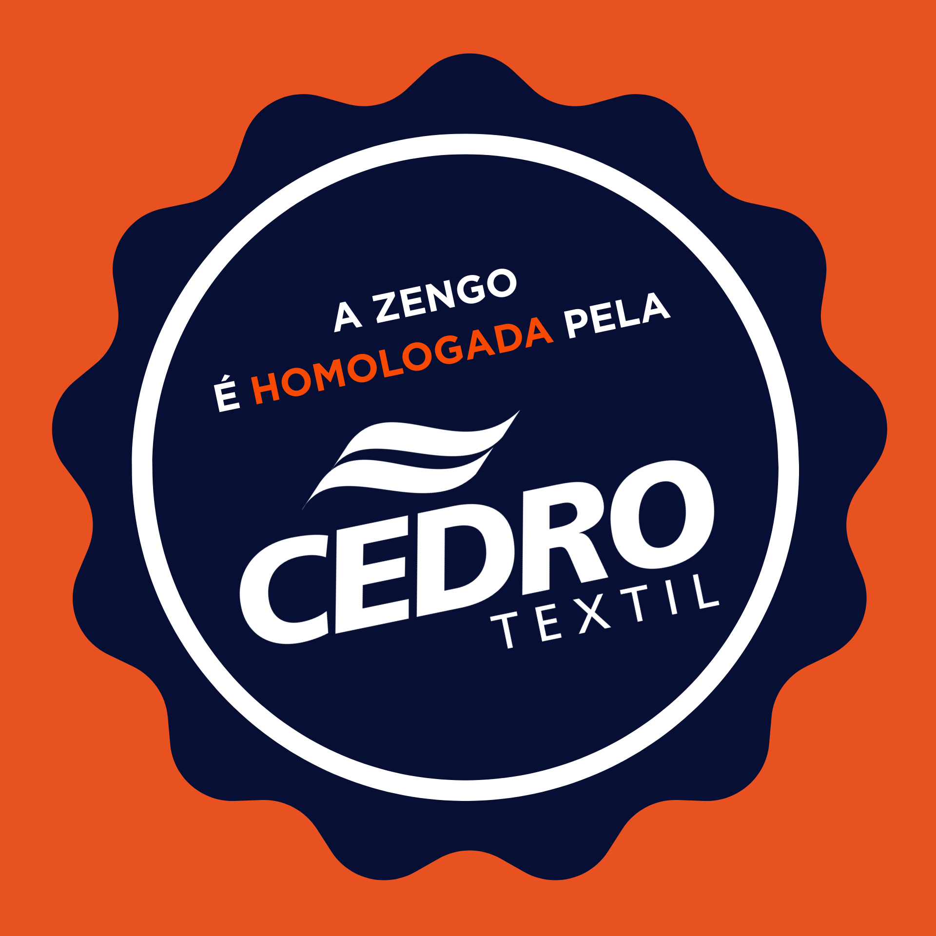 Homologada pela Cedro Têxtil
